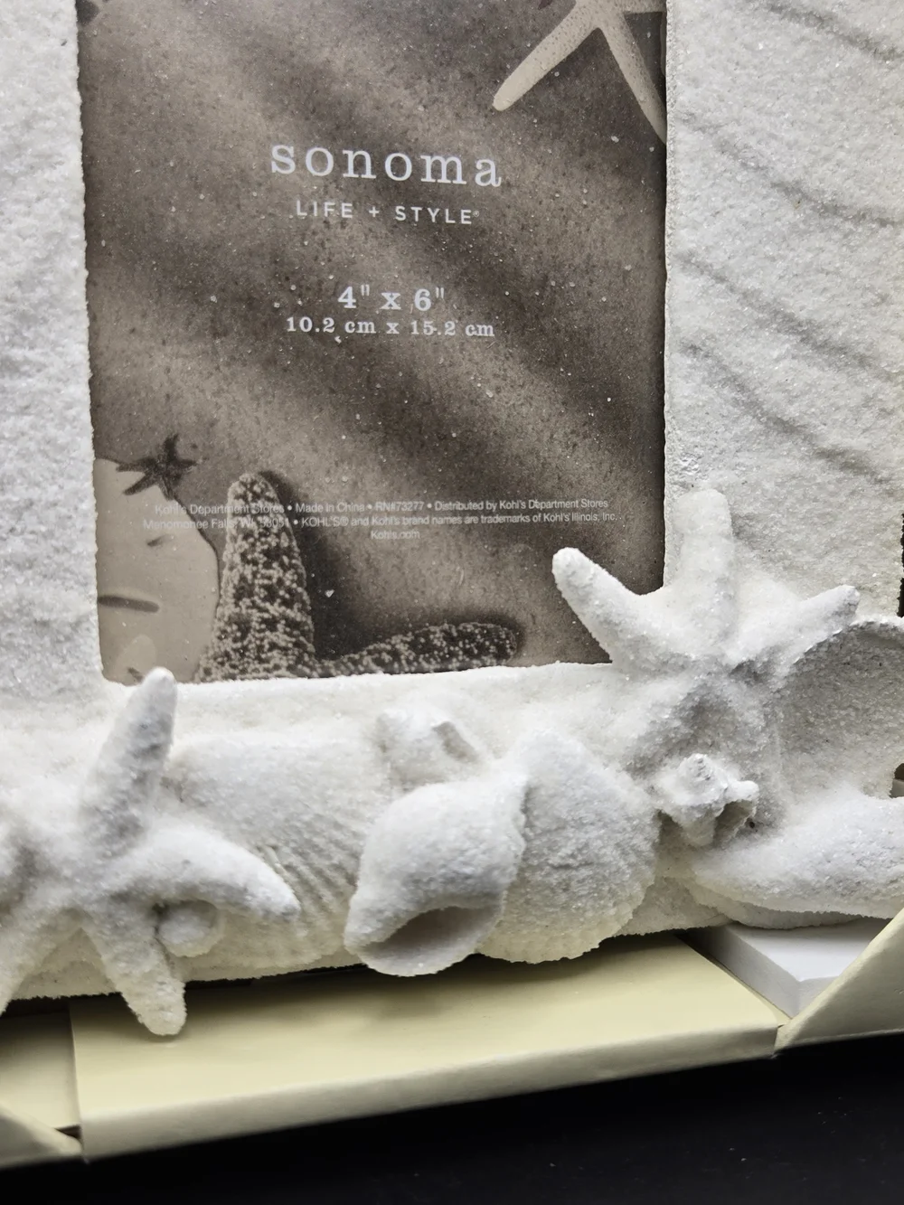 Sonoma Sand & Shell Textured Photo Frame 4x6